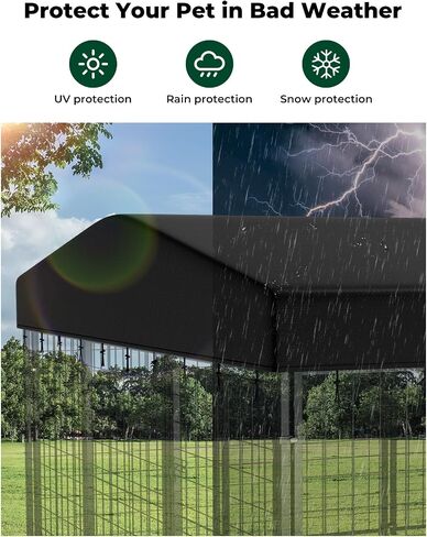 PawGiant Outdoor Dog Kennel Cover, Waterproof Cover for 4x4x4.5 ft Large Dog Enclosure in Kuwait