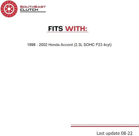 Clutch Master Cylinder Hidraulic Clutch (CM0809)| Compatible With Accord Dx Ex 1998-2002 2.3L 2254CC 4Cyl Gas Sohc F23 | Pre-Filled Hydraulic Systems, OEM specifications in Saudi Arabia