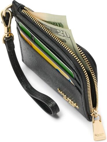 kate spade new york Devin Colorblocked Saffiano Leather Coin Card case Wristlet, Pale Sapphirine Multi in Kuwait