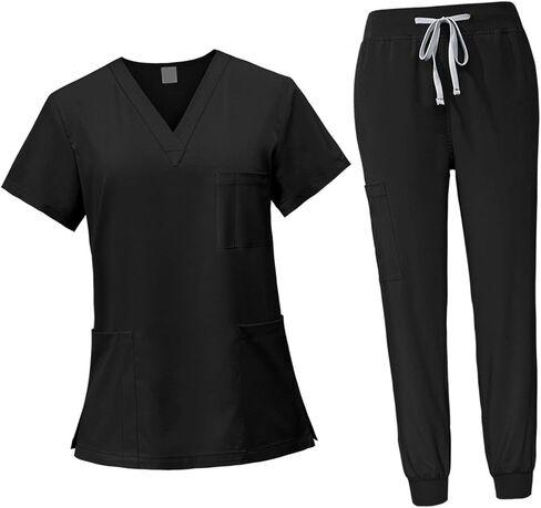 مجموعة فرك الإناث ممرضة Workwear v آلة العنق أعلى وركض بانت in Saudi Arabia