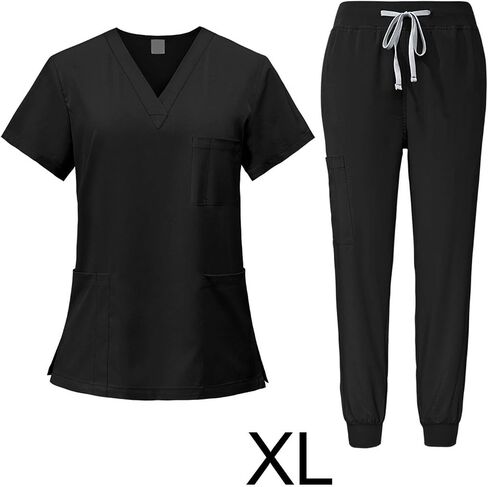 مجموعة فرك الإناث ممرضة Workwear v آلة العنق أعلى وركض بانت in Saudi Arabia