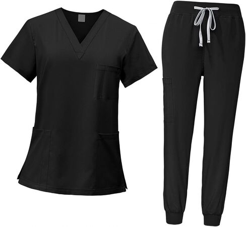 مجموعة فرك الإناث ممرضة Workwear v آلة العنق أعلى وركض بانت in Saudi Arabia