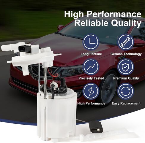 مجموعة وحدة مضخة الوقود الكهربائية متوافقة مع 2011-2014 Hyundai Sonata 2012-2015 KIA Optima L4 2.4L GAS استبدل E9120M VANBOL0112 مع مستشعر ضغط الوحدة (الإصدار القياسي) in Kuwait