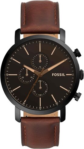 Luther Chronograph Brown Leather Watch in Saudi Arabia