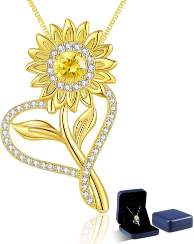 Sunflower Necklaces for Women, Wedding Anniversary Birthday Mothers Day Gifts for Wife You Are My Sunshine Women's Jewelry Girlfriend Grandma Mom Daughter in Kuwait