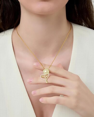 Sunflower Necklaces for Women, Wedding Anniversary Birthday Mothers Day Gifts for Wife You Are My Sunshine Women's Jewelry Girlfriend Grandma Mom Daughter in Kuwait