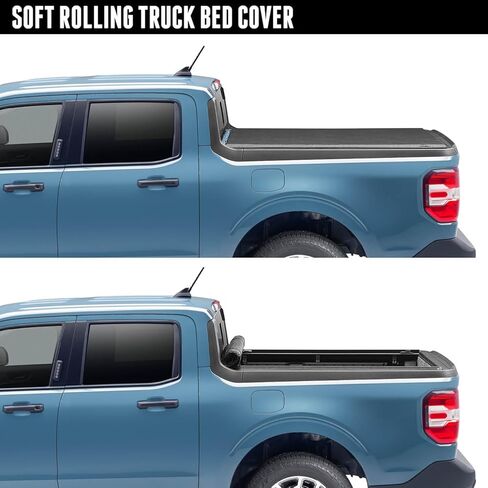 RealTruck TruXedo Lo Pro Soft Roll Up Truck Bed Tonneau Cover | 590601 | Fits 2001 - 2003 Ford F-150 SuperCrew 5' 6" Bed (66") in Saudi Arabia