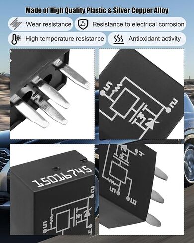 2pcs 4 pin meadlight ترحيل متعدد الغرض استبدال 15016745 601-218 1R1944 RY560 13506836 FIT FOR CHEVY SILVERADAD 2500/3500HD Express GMC Sierra Savana Invoy Buick Pontiac Oldsmobile Bravada in Saudi Arabia