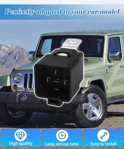 ترحيل محرك مروحة تبريد المحرك متوافق مع Jeep Wrangler 2009-2016 ، استبدل 56055667AA ، 56055667AB in Saudi Arabia
