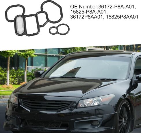 Solenoid Gasket Set 36172P8AA01, 15825P8AA01 VTEC Solenoid Gasket Spool Valve Filter Screen for Honda Accord 1998-2012 (Set of 2) in Saudi Arabia