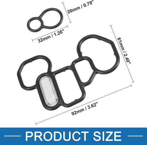 Solenoid Gasket Set 36172P8AA01, 15825P8AA01 VTEC Solenoid Gasket Spool Valve Filter Screen for Honda Accord 1998-2012 (Set of 2) in Saudi Arabia