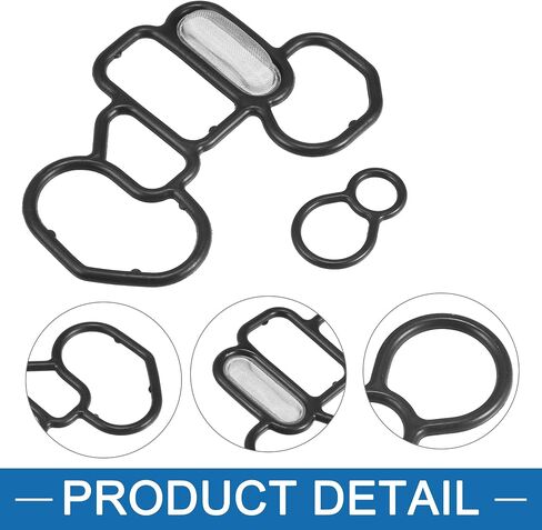 Solenoid Gasket Set 36172P8AA01, 15825P8AA01 VTEC Solenoid Gasket Spool Valve Filter Screen for Honda Accord 1998-2012 (Set of 2) in Saudi Arabia