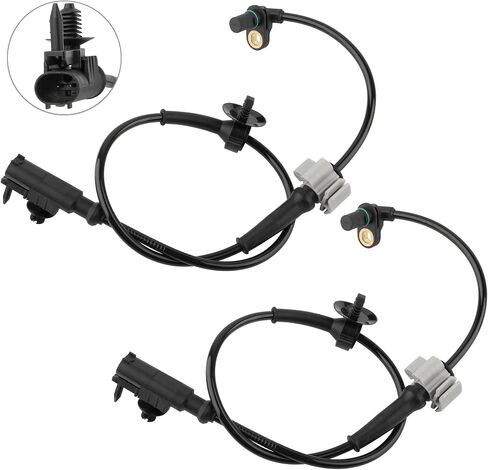 Boxi 2pcs ABS SPEED Sensor الجبهة اليسرى/اليمين متوافق مع Cadillac Escalade Chevy Silverado 1500 Tahoe Avalanche GMC Sierra 1500 Yukon Yukon XL 1500 ALS1465 ALS1464 15229012 22740468 22870821 SU9451 in Kuwait
