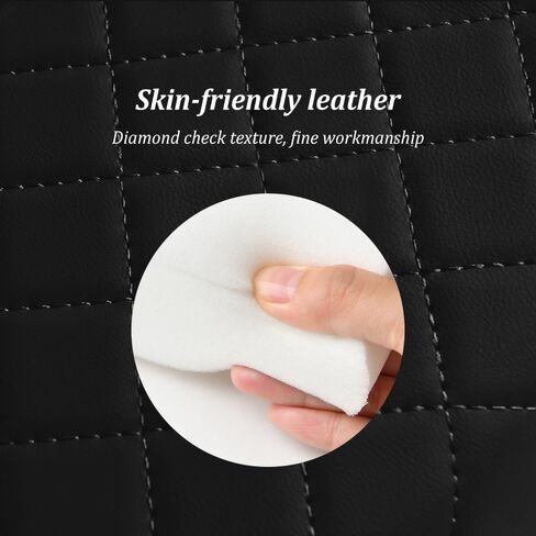 5-in-1 Car Center Console Cover,Multifunctional Arm Rest Cover for Car with Cup Holder,Phone Holder,Pocket,Car Tissue Holder,Leather Height Enhancement Car Armrest Cushion (Black/Red) in Kuwait
