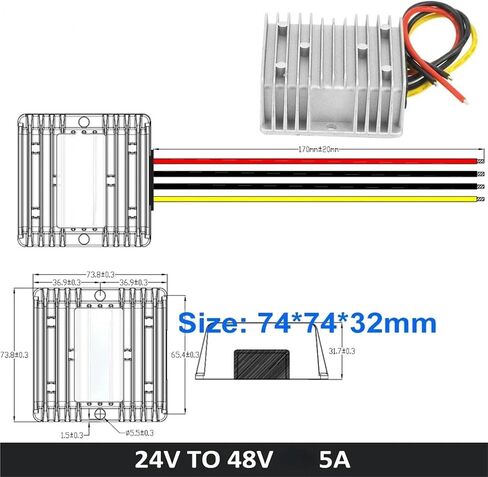 1pc 24v إلى 48v 3a 5a 10a 15a 24 فولت إلى 48 فولت محول الجهد الكهربائي للترجمة (10A_48V) in Saudi Arabia