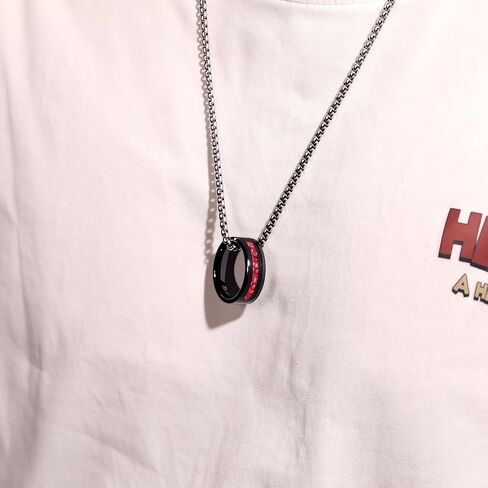 8mm Black Gold or Rose Gold Plated Tungsten Rings for Men - Eternity Pink/Green/Red Birthstone Mens Tungsten Wedding Bands with Gold Foil Leaf - Unique Gothic Daily Wear Promise Rings for Him in Kuwait