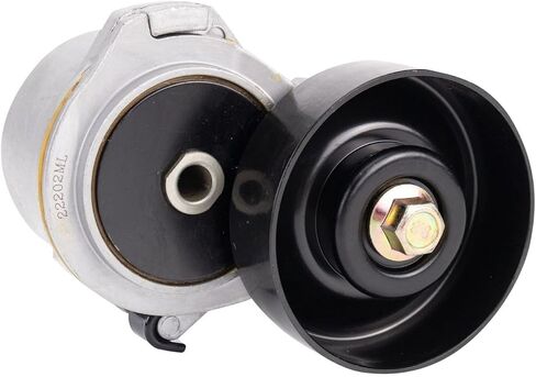 Serpentine Belt Tensioner Aluminum&Steel Silver Black Pulleysmooth Pulley 0.67 Diameter 1pc for E150 Club Wagon & Econoline Club Wagon for E250/E150 Econoline for F150/E250/E150 in Saudi Arabia