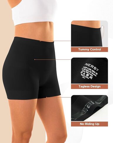 INNERSY Women's Shapewear Shorts Tummy Control Boyshorts Slip Shorts Shaping Underwear 3-Pack in Kuwait