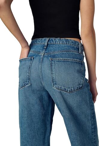 Joe's Women's The Ryan Relaxed Low Rise Straight Leg Draw Cord Denim Pant in Saudi Arabia