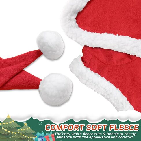 Christmas Fleece Scarf for Horse, Red Santa Equestrian Decoration Holiday Xmas Parade in Saudi Arabia
