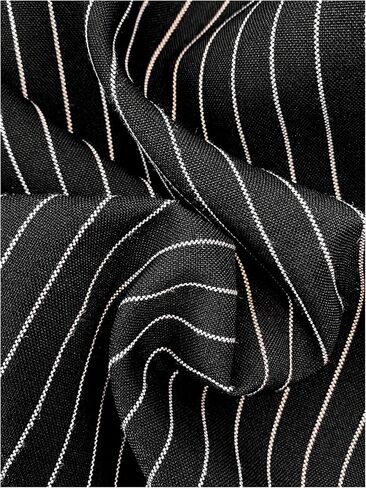 SHENHE Women's Striped Wide Leg Paper Bag Pants High Waisted Drawstring Loose Palazzo Pants in Kuwait