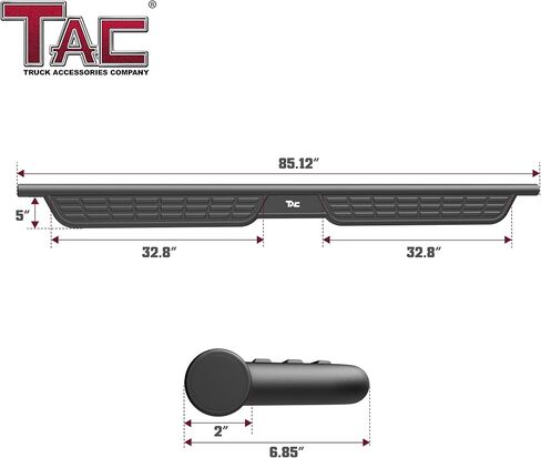 TAC Summit Running Boards متوافقة مع 2019-2025 RAM1500 CREW CAB (باستثناء 2019-2024 RAM1500 CLASSIC) | الخطوات الجانبية | حانات nerf | خطوة القضبان | شاحنة بيك آب على الطرق الوعرة الإكسسوارات الخارجية | أسود (2pcs) in Kuwait