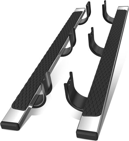 Auto Dynasty Running Boards Compatible with 2009-2022 Dodge Ram 1500 Quad/Extended Cab, Stainless Steel Side Step Rail Nerf Bar, 5 Inches Step Bars, Polished Chrome in Saudi Arabia