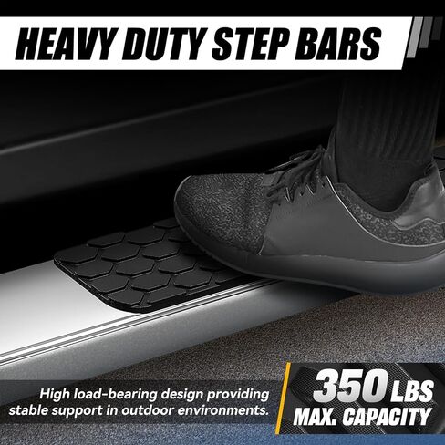 Auto Dynasty Running Boards Compatible with 2009-2022 Dodge Ram 1500 Quad/Extended Cab, Stainless Steel Side Step Rail Nerf Bar, 5 Inches Step Bars, Polished Chrome in Saudi Arabia
