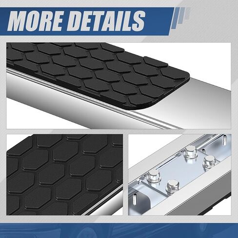Auto Dynasty Running Boards Compatible with 2009-2022 Dodge Ram 1500 Quad/Extended Cab, Stainless Steel Side Step Rail Nerf Bar, 5 Inches Step Bars, Polished Chrome in Saudi Arabia