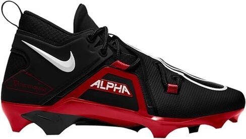 Nike Alpha Menace Pro 3 Men's Football Cleats Black/University Red/White (us_Footwear_Size_System, Adult, Men, Numeric, Medium, Numeric_9_Point_5), 9.5 in Saudi Arabia