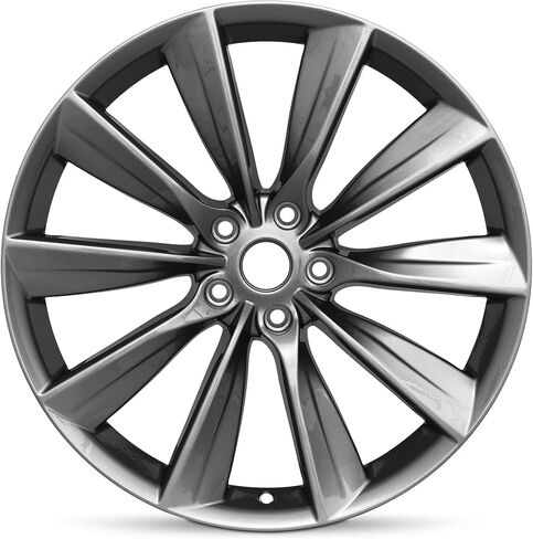 For 2012-2017 Tesla Model S Rear 21 Inch Painted Charcoal Alloy Rim - OE Direct Replacement - Road Ready Car Wheel in Saudi Arabia