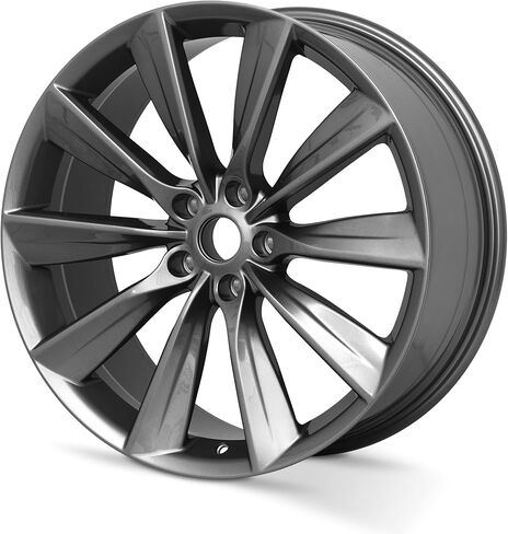 For 2012-2017 Tesla Model S Rear 21 Inch Painted Charcoal Alloy Rim - OE Direct Replacement - Road Ready Car Wheel in Saudi Arabia