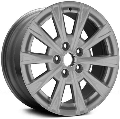 17 × 7 حافة العجلة الألمنيوم 10 I -Spoke Silver - مصنع مستعاد متوافق مع Buick Lucerne 2009-2011 - ملاءمة دقيقة - استبدال مباشر in Kuwait