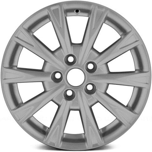 17 × 7 حافة العجلة الألمنيوم 10 I -Spoke Silver - مصنع مستعاد متوافق مع Buick Lucerne 2009-2011 - ملاءمة دقيقة - استبدال مباشر in Kuwait