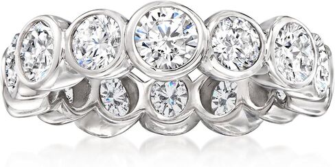 روس سايمونز 4.00 CT. T.W. فرقة CZ Edernity في الفضة الاسترليني in Saudi Arabia