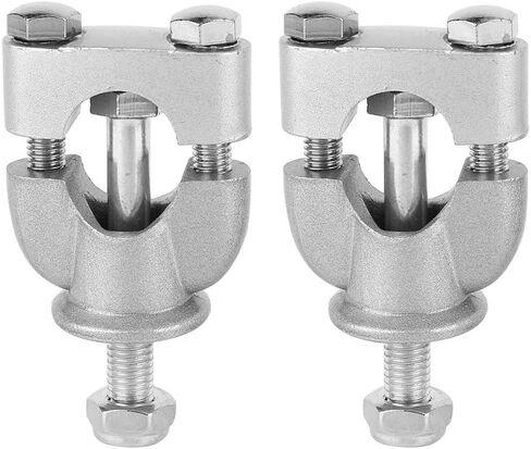 Majatou Motorcycle Handlebar Risers, Motorcycle Riser Handlebar Mount Clamp Lifte, 1 Pair 22mm Silver Handle Bar Mount Mounting Riser Clamp for ATV Motorcycles in Saudi Arabia