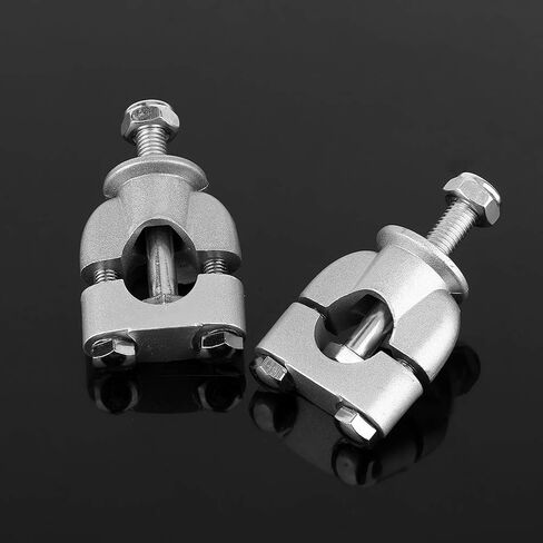 Majatou Motorcycle Handlebar Risers, Motorcycle Riser Handlebar Mount Clamp Lifte, 1 Pair 22mm Silver Handle Bar Mount Mounting Riser Clamp for ATV Motorcycles in Saudi Arabia