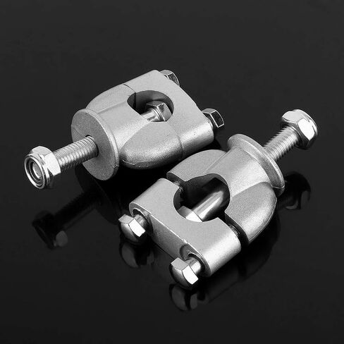 Majatou Motorcycle Handlebar Risers, Motorcycle Riser Handlebar Mount Clamp Lifte, 1 Pair 22mm Silver Handle Bar Mount Mounting Riser Clamp for ATV Motorcycles in Saudi Arabia