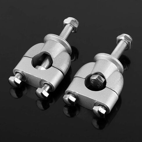 Majatou Motorcycle Handlebar Risers, Motorcycle Riser Handlebar Mount Clamp Lifte, 1 Pair 22mm Silver Handle Bar Mount Mounting Riser Clamp for ATV Motorcycles in Saudi Arabia