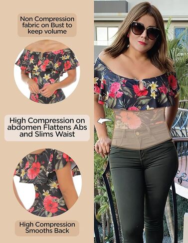ARANZA Women Bodysuit Jumpsuit Body Shaper Blouse Blusa de Mujer Faja Colombiana in Kuwait