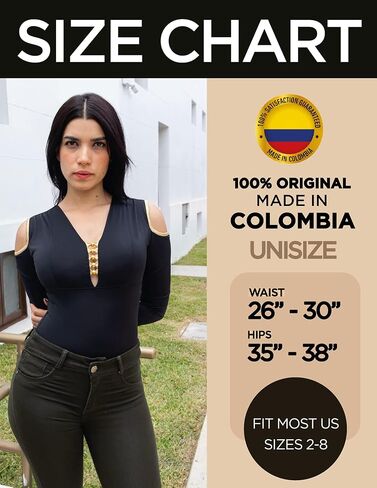 ARANZA Women Bodysuit Jumpsuit Body Shaper Blouse Blusa de Mujer Faja Colombiana in Kuwait