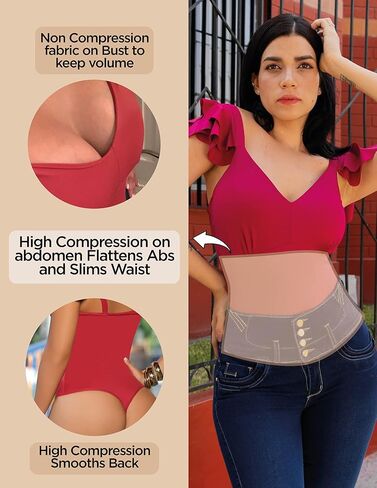 ARANZA Women Bodysuit Jumpsuit Body Shaper Blouse Blusa de Mujer Faja Colombiana in Kuwait