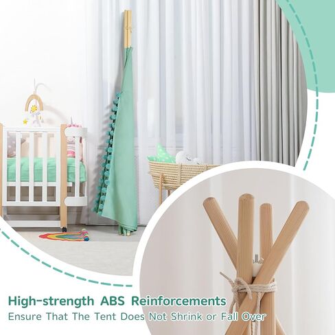 خيمة تيبي للأطفال مع حصيرة مبطنة من القماش القطني، خيمة للأطفال مع كرة للأطفال الصغار، خيمة لعب للأطفال في الأماكن المغلقة للفتيات والأولاد مع أضواء النجوم، وحقيبة حمل، وعلم راية (كريمي) in Kuwait