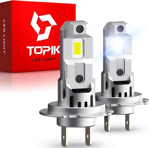 Topik أحدث T26 H7/H7LL المصباح الكهربائي ، 36،000 رطل أكثر إشراقًا أكثر إشراقًا من الهالوجين بحجم 6500 كيلو ، 50000 ساعة عمر ، 6500 كيلو أبيض H7LL LED لأضواء ضباب السيارات ، 2pcs in Kuwait