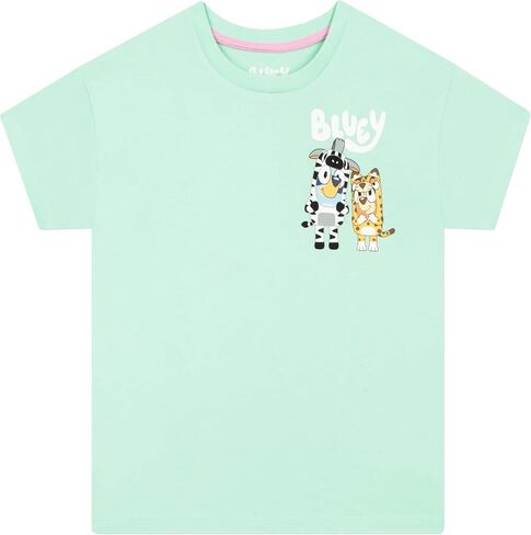 Bluey Tshirt ، قميص فتيات قصير الأكمام ، Tshirt Kids Bingo For Summer ، Cotton Girls Summer Closy in Saudi Arabia