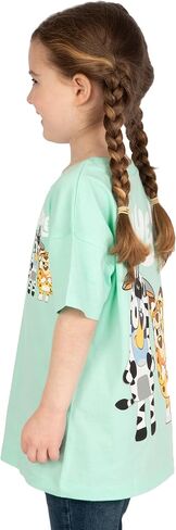 Bluey Tshirt ، قميص فتيات قصير الأكمام ، Tshirt Kids Bingo For Summer ، Cotton Girls Summer Closy in Saudi Arabia