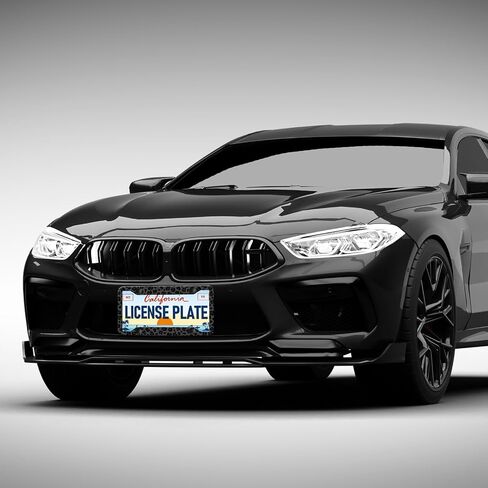 Black Leopard Cheetah Print License Plate Frames - 2 Pack Animal Print License Plate Holder, Stainless Steel Rust-Proof Waterproof Car Decorative Tag Frame with Screws Fasteners Caps in Saudi Arabia