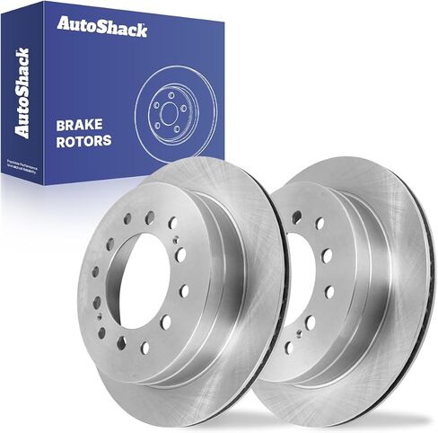 Autoshack Brake Rotors مجموعة استبدال دوار الفرامل الخلفية للفرامل لعام 2001-2007 Toyota Sequoia 2003-2009 4runner 2007-2009 in Saudi Arabia