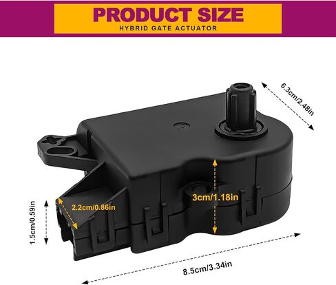 HVAC Blend Door Actuator Compatible with Ford Explorer/Flex/Taurus 2011-2019 & Lincoln MKS/MKT 2010-2019 – Replaces AA5Z-19E616-C, 604-234, YH-1779 (Main Air Inlet & Temperature Control) in Saudi Arabia