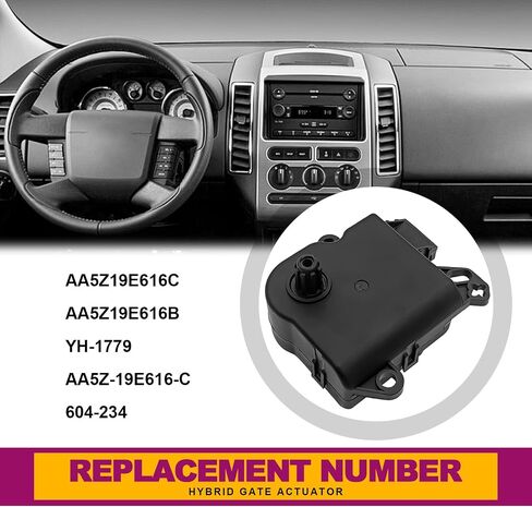 HVAC Blend Door Actuator Compatible with Ford Explorer/Flex/Taurus 2011-2019 & Lincoln MKS/MKT 2010-2019 – Replaces AA5Z-19E616-C, 604-234, YH-1779 (Main Air Inlet & Temperature Control) in Saudi Arabia